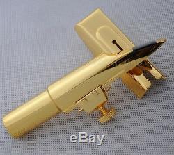 Top newest Gold Plated Metal Baritone Saxophone Mouthpiece