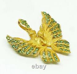 Unique Gold Plated Couple Love butterfly Pendant 925 Sterling Silver