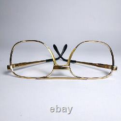 VINTAGE OVERSIZED Men's Eyewear. GOLD PLATED Glasses Frame 70s. Germany