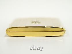 Valentino Card Case Holder Gold Plated Metal