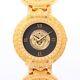 Versace Coin Watch 7008002 Gold Plated Qz Medusa Dial