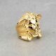 Versace Medusa Head Ring For Men Metallic Yellow Gold Plated Large Heavy Size 7