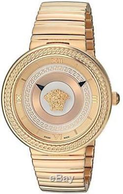 Versace Women's VLC100014 V-METAL ICON Gold IP Stainless Steel Watch