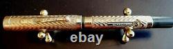 Vintage 1920`s 14 K Gold Plated MORRISON`S Fountain Pen Working Pump