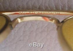 Vintage 1974 Ray-Ban Bausch & Lomb Gold Plated Ambermatic Aviator 58mm