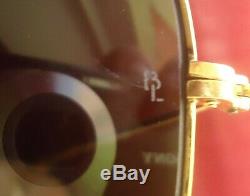 Vintage 1982 Ray-Ban Bausch & Lomb Gold Plated Aviator EXTRA LARGE 64mm! U. S. A