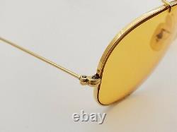Vintage B&L Ray Ban Bausch & Lomb Ambermatic 58mm Outdoorsman Aviator withCase