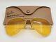 Vintage B&l Ray Ban Bausch & Lomb Ambermatic 62mm Large Metal Ii Aviators Withcase