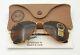Vintage B&l Ray Ban Bausch & Lomb B15 Brown Tortuga 58mm Aviator Withcase