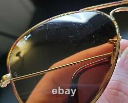Vintage B&L Ray Ban Bausch & Lomb B15 Brown Tortuga 58mm Aviators withCase