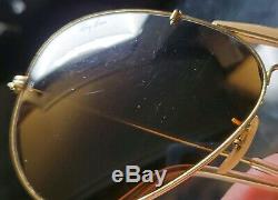 Vintage B&L Ray Ban Bausch & Lomb B15 TGM Gold Plated Aviator 62mm withCase