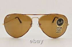 Vintage B&L Ray Ban Bausch & Lomb B15 Tortuga 62mm Aviator L1708 withCase+Box