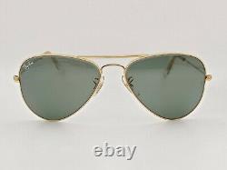 Vintage B&L Ray Ban Bausch & Lomb G15 Gray 52mm Gold Aviator withCase
