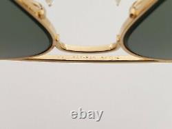 Vintage B&L Ray Ban Bausch & Lomb G15 Gray 52mm Gold Aviator withCase