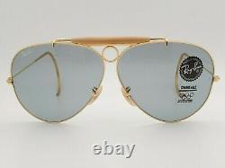 Vintage B&L Ray Ban Bausch & Lomb Gray Changeable 62mm Shooter L1754 withCase
