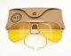 Vintage B&l Ray Ban Bausch & Lomb Outdoorsman Ambermatic 62mm Aviator Withcase