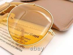 Vintage B&L Ray Ban Bausch & Lomb Outdoorsman Ambermatic 62mm Sunglasses withCase