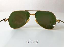 Vintage CARTIER VENDOME Laque de Chine sunglasses 22K gold plated 59/16 unisex