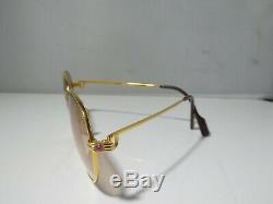 Vintage Cartier 57 / 18 Gold Plated Sunglasses