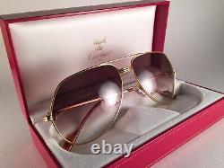 Vintage Cartier Vendome Medium 62mm Large! Sunglasses France 18k Gold Plated