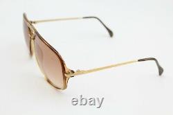 Vintage Gents JAGUAR Pilot Style Gold Plated Frame Sunglasses 751-653-135 & Case