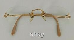 Vintage Jean Paul Gaultier Eyeglasses 55 7110 Frame Gold Plated Japan 48 22 142