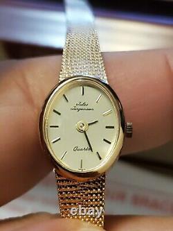 Vintage Jules Jurgensen 4874 Gold Plated Quartz Ladies Watch (Old Stock)