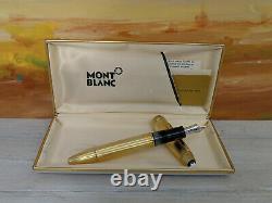 Vintage MONTBLANC Meisterstuck Solitaire Barley Gold Plated 146 Fountain Pen