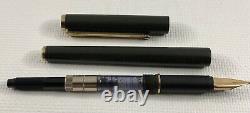Vintage Montblanc Slim Line Olive Green Gold Plated Fountain Pen