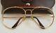Vintage Ray-ban B&l The General 50 Thick Bravura Gold Plated Aviator Frame Large