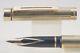 Vintage (c1976) Sheaffer Targa No. 1005 23k Fluted Gold Plated Fountain Pen