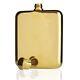Viski Belmont 14k Gold Plated Flask 6 Oz Premium Quality Liquor Container