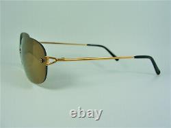 W Proksch sunglasses, rimless, Gold plated, oval Detective's Special Matrix NOS