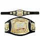 Wwe Championship Spinner Title Belt Gold Metal Brass Plated Belt Leather Strap