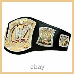 WWE Championship Spinner Replica Title Belt Gold Plated Metal Adult Spin Belt