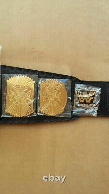 WWE/WWF Classic Gold Winged Eagle Championship Belt Metal Plates Adult
