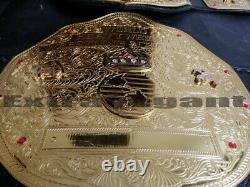 WWF WCW Big Gold Heavy Weight Wrestling Championship Belt 2mm Brass Metal Plate