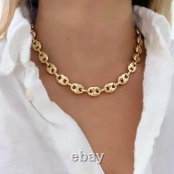 Wholesale 12 PCS Marine Link Chain Necklace, Gold Plated Chunky chain, T
