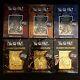 Yu-gi-oh! Three Phantom Gods 24 Karat Gold Plated Metal Cards Set Of 6 Limited