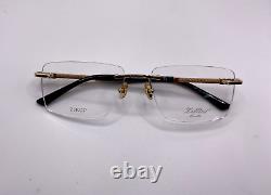 Zellini Lunettes ZL625 C1 23KGP Gold Plated Metal Rimless Eyeglasses 57-18-145