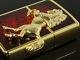 Zippo Oil Lighter Winning Winnie Horse Metal Gold Plated Deep Red Brass F/s