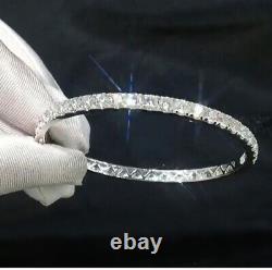 15ct Round Cut Lab Création Diamond Bengal Bracelet 14k Blanc Or Plaqué Argent