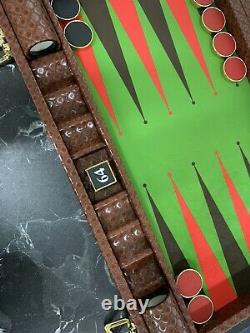 22 Contrôleurs En Métal Plaqués Backgammon De Taille Compétition Set&gold