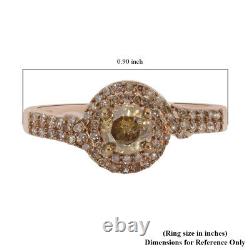 925 Argent Sterling Rose Or Plaqué Diamant Blanc Bijoux Taille Cadeau 9 Ct 1