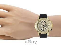 Aqua Maître Jaune Plaqué Or Limited Edition Nicky Jam Diamond Watch Nj1 5.0ct