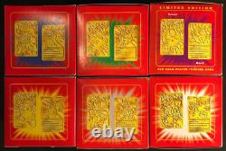 Burger King Pokémon Pokeball 23k Gold-plated Card Ensemble Complet De 6 Scellés