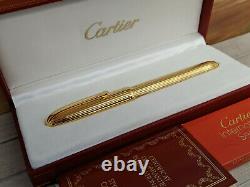 Cartier Louis Cartier Godron Stylo De Fontaine Doré, Nos