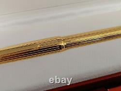 Cartier Louis Cartier Godron Stylo De Fontaine Doré, Nos