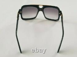 Cazal Legends Mod. 664/3 Col. 001 Gloss Black 18k Gold Plated Sunglasses Allemagne