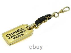 Chanel Charm Cambon Plaque Plaquée Or Auth Utilisé T16791